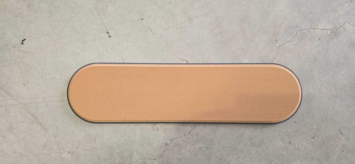 Gunwale Pad 6-Pack Teak Over Steel Grey