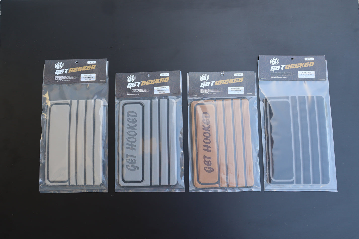 Hook Pad Black Over Winter Grey