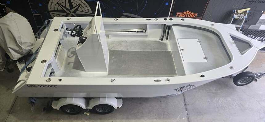 Bare hull before fit-out — where every job starts