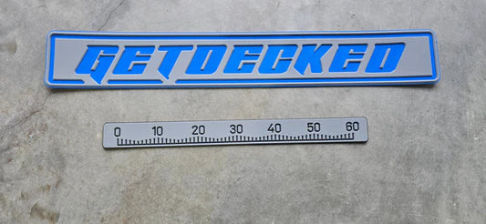 600mm Fish Ruler Winter Grey Over Black