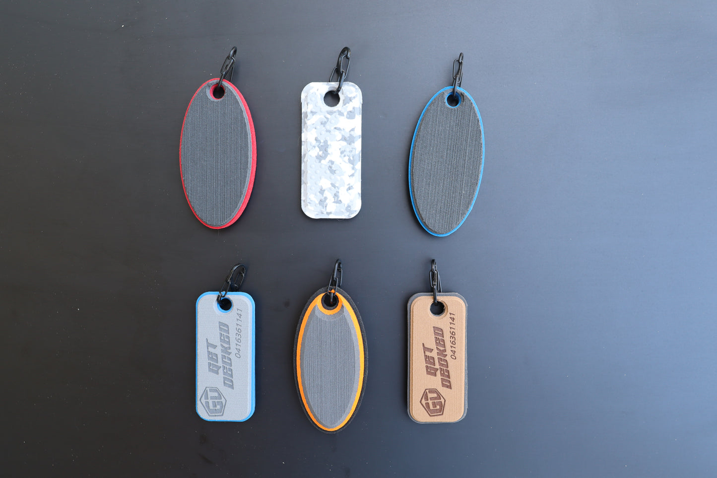custom flotation key rings